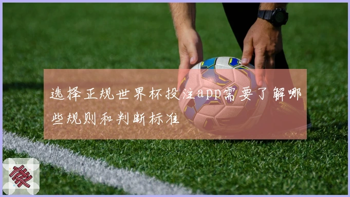 选择正规世界杯投注app需要了解哪些规则和判断标准