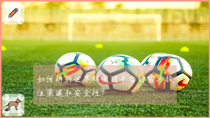 如何辨别世界杯竞猜平台的官方投注渠道和安全性？