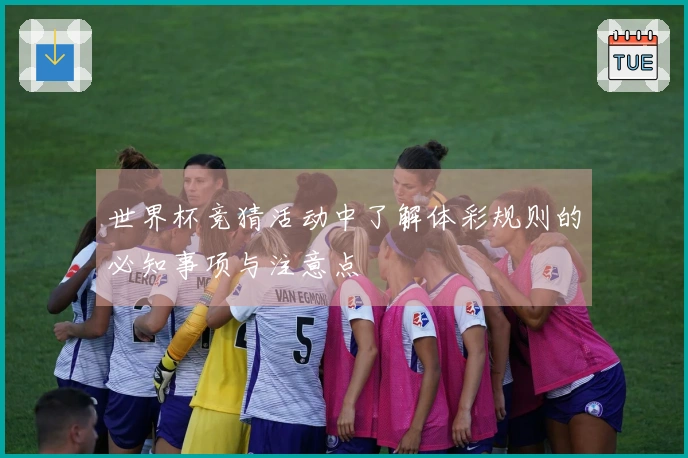 世界杯竞猜活动中了解体彩规则的必知事项与注意点